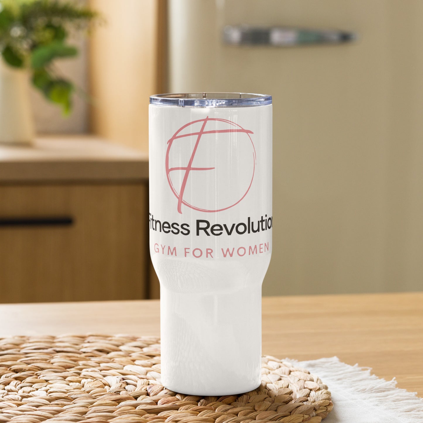 Fitness Revolution Travel mug with a handle