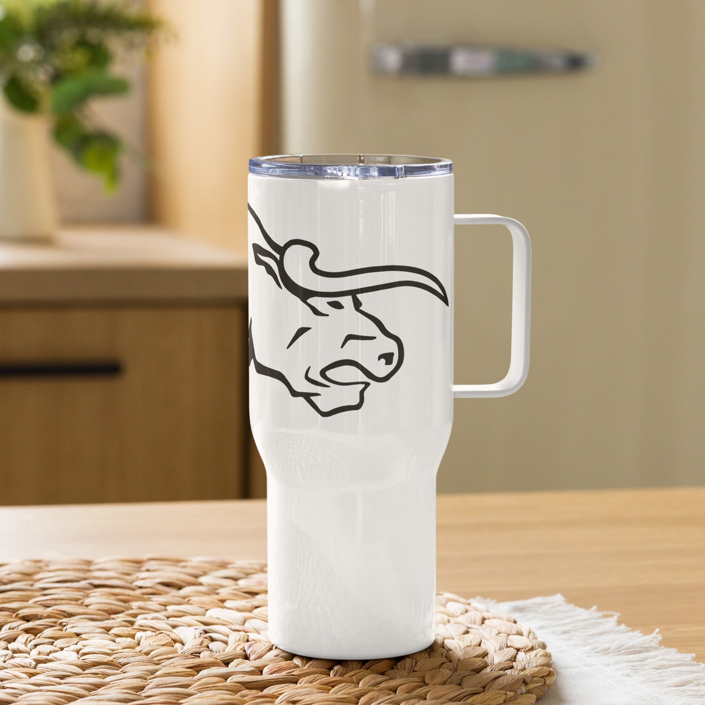 Family Fitness Travel mug with a handle