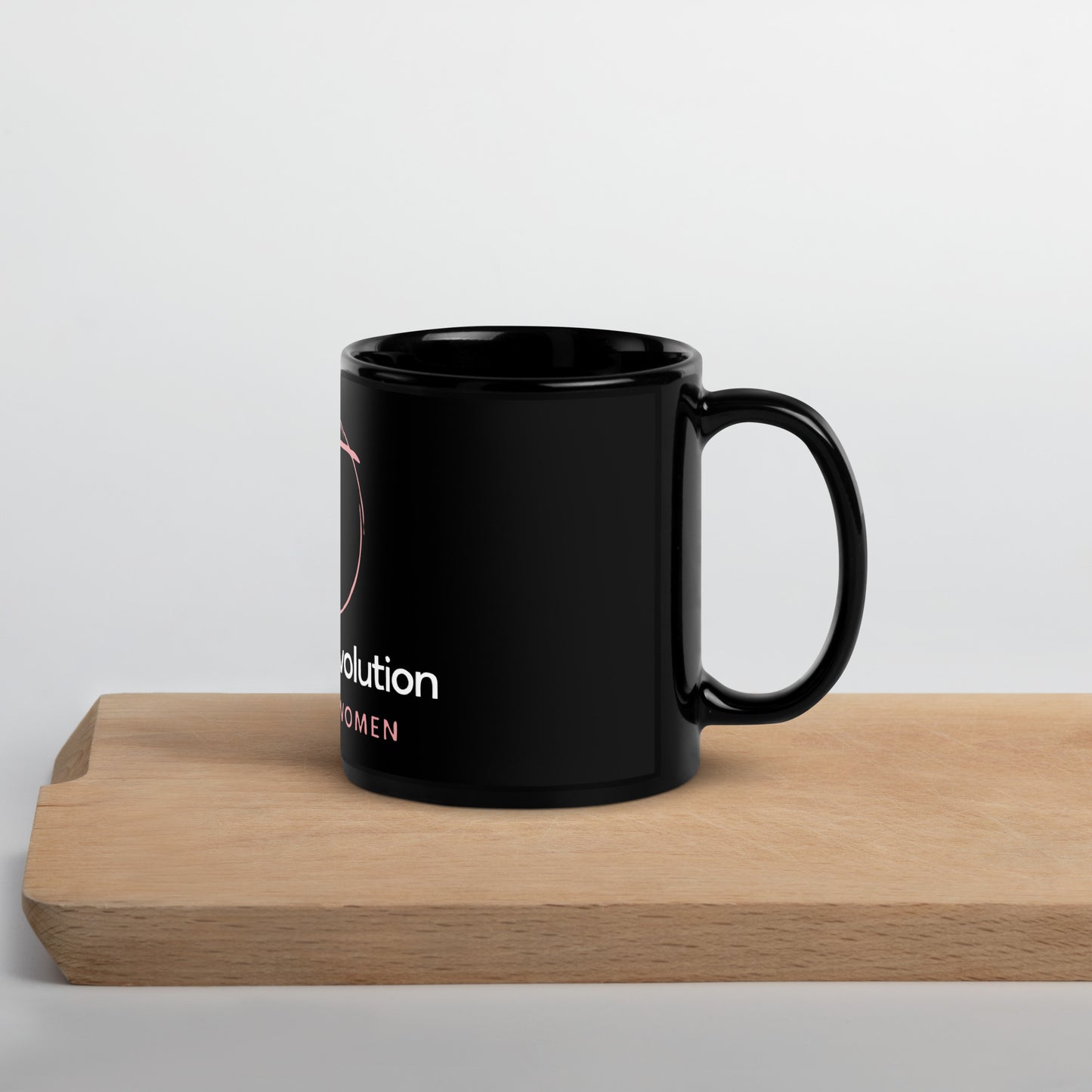 Fitness Revolution Black Glossy Mug