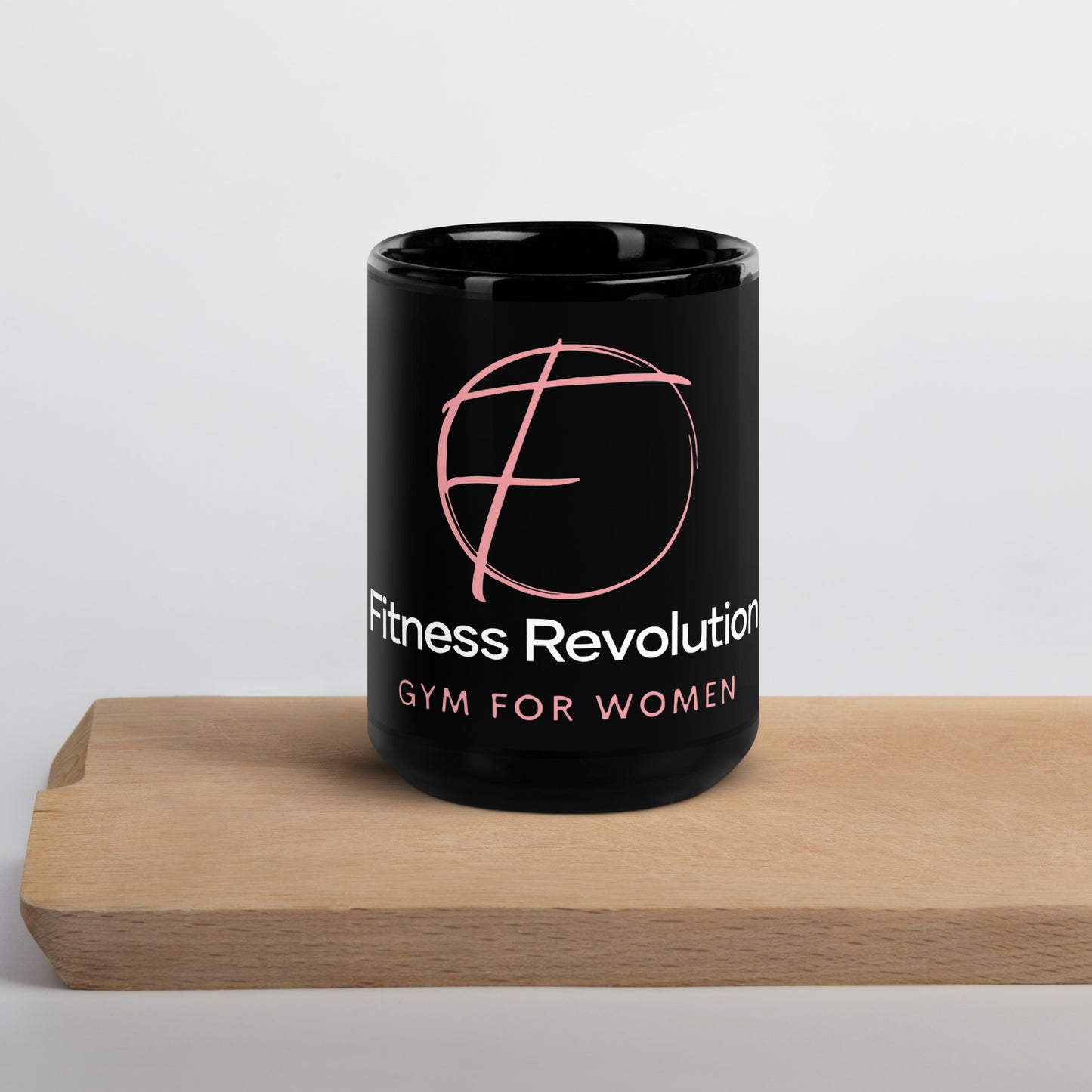 Fitness Revolution Black Glossy Mug