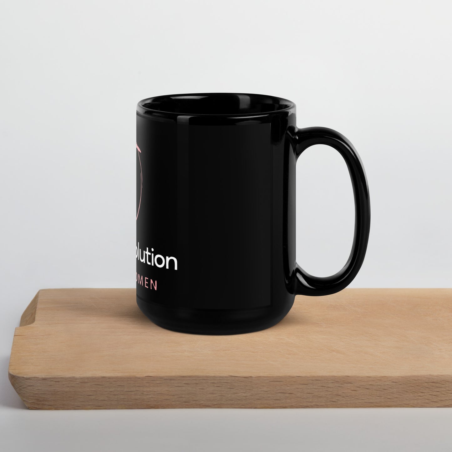 Fitness Revolution Black Glossy Mug